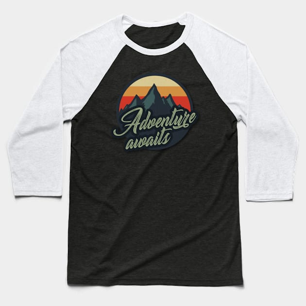 advanture Baseball T-Shirt by ERRAMSHOP